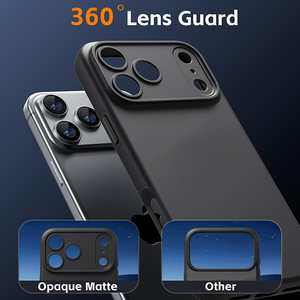 Custodia per telefono in <span class=keywords><strong>silicone</strong></span> liquido all'ingrosso, sottile, antiurto, a copertura totale, con logo personalizzato per iPhone 17 Pro Max Air - Product Image 3