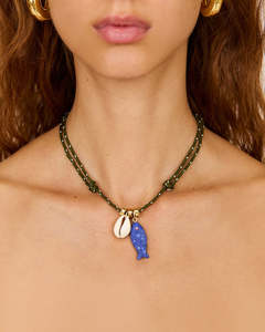 Collar con Colgante de Pez de Piedra Natural, Cordón Ajustable de Nailon Colorido, Gargantilla de Moda, Joyería Hecha a Mano para Mujer, Venta al por Mayor - Product Image 6