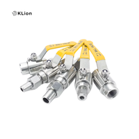 Válvula de Bola de Gas de Alta Presión y Alta Temperatura de Acero Inoxidable 304/316 KLION, Conexión Roscada NPT, Certificación ISO9001 y CE, OEM