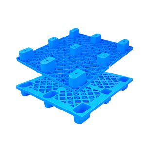 พาเลทพลาสติกแบบมีขา 9 ขา ขนาด 1200x1100x140 มม. สีน้ำเงิน วัสดุ HDPE รับน้ำหนักได้ 4000 กก. รับน้ำหนักแบบคงที่ 2 ตัน รับน้ำหนักแบบไดนามิก 4 ทิศทาง สำหรับคลังสินค้า - Product Image 3