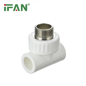 China Comercio al por mayor de rosca hembra de latón igual Tee blanco PPR tuberías accesorios Tee para suministro de agua - Product Image 3