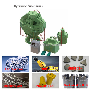 Presse hydraulique triaxiale cubique d'occasion à vendre, utilisée pour les diamants de laboratoire, les scies à fil diamanté, les <span class=keywords><strong>TBM</strong></span>, les PCNB et les forets coniques PDC - Product Image 3