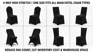 Funda de Silla de Spandex Antiarañazos para Bodas, Hoteles y Banquetes, Ajustable, Ecológica, Duradera, para Comedor y Celebraciones - Product Image 4