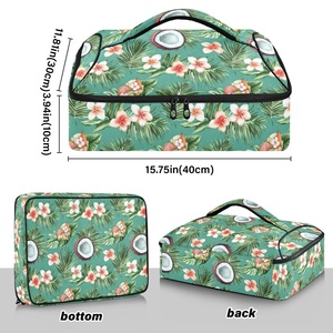 Bolsas Térmicas Personalizadas con Diseño de Plumeria de Hawái, Porta Alimentos con Logotipo Personalizado, para Comida Caliente o Fría - Product Image 3