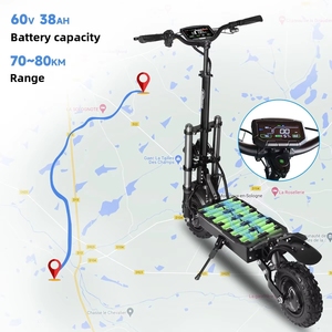 <span class=keywords><strong>Scooter</strong></span> Eléctrico Plegable JLM X10 de 11 Pulgadas con Neumáticos Antipinchazos, 60V-38Ah, Doble Motor, Sensor de Accionamiento y Batería de Litio para Adultos - Product Image 5