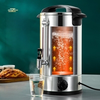 Caldera de agua eléctrica Urm 45 litros comercial aislamiento térmico Hervidor eléctrico de acero inoxidable café dispensador de agua caliente