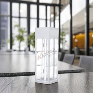 Phong cách hiện đại Acrylic kính đứng hiển thị với khóa & LED ánh sáng truy cập hàng đầu 3 lớp perspex Kính mát hiển thị giá - Product Image 6