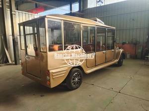 Vehículos Eléctricos Rojos con Aire Acondicionado, Carrito de Golf Turístico, Auto Eléctrico Retro Clásico, Auto Clásico Eléctrico Homologado para Circular por la Calle - Product Image 3