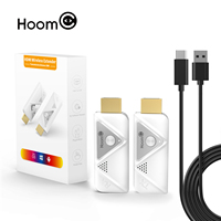 Hoomc 30m 1080P60Hz Extenseur sans fil avec boucle arrière, batterie, transmetteur et récepteur de signaux vidéo et audio HD