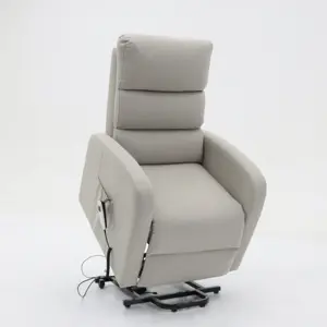 Geeksofa, silla de movilidad reclinable de elevación eléctrica de tela de microfibra moderna con reclinable para ancianos y centro de cuidado en el hogar