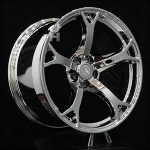 ล้อฟอร์จ JIUHU 5x114.3 5x112 5x120 สำหรับ 350z 370z สีเงินโครเมียม Nismo V1 รุ่น G37 Q50 - Product Image 4