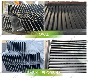 花园防水环保现代铝合金水平条形围栏屏风百叶窗板自然设计灰色3D建模 - Product Image 5