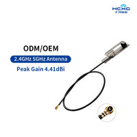 Antenne WiFi double bande interne à gain élevé 4,41 dBi 2,4 G 5,8 G avec connecteur MHF4, composant RF en métal estampé pour PC industriel