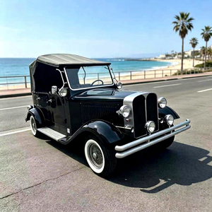 Voiture électrique noire à quatre roues, personnalisée, de style classique, pour le tourisme, voiture électrique rétro classique, sortie d'usine - Product Image 1