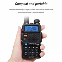 Radio bidirectionnelle portable Baofeng UV-5R 5W avec batterie 1800mAh, double bande, radio FM, radio amateur baofenguv5r baofeng uv 5r