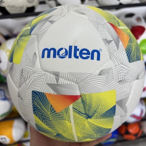 ฟุตบอลเย็บติดด้วยความร้อน ราคาประหยัด คุณภาพสูง ผลิตจากหนัง PU ขนาด 5  รับสกรีนโลโก้ เหมาะสำหรับการแข่งขันอย่างเป็นทางการ - Product Image 4