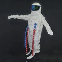 Costume de cosplay d'astronaute LED pour adulte vêtements de scène lumineux tenues de rave pour la fête de boîte de nuit Costume de mascotte de l'espace