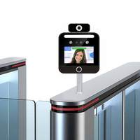 Terminal de reconnaissance faciale dynamique étanche IP65, nouveau système de contrôle d'accès de porte, avec lecteur de cartes RFID et logiciel gratuit, 10 pièces