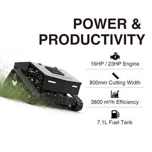 Tagliaerba Telecomandato VORAN per Pendii a 45 Gradi, Falciatrice per Scarpate Resistente con Motore a Benzina, Robot per Tutti i Terreni - Product Image 3
