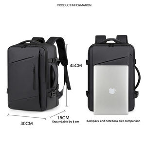 New Waterproof Business Usb Rechargeable Laptop Backpack Large Capacity Expandable Laptop <b>Bags</b> Student Backpack - Product Image 5