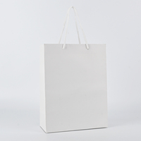 Ruban Gros-Grain Blanc Mat de Luxe 250 g/m² Personnalisé avec Logo Imprimé OEM, Poignée Écologique Recyclable pour Boutique, Vêtements et Bijoux