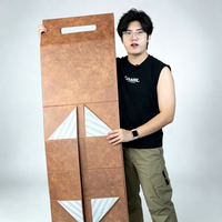 Boîte pliable de luxe personnalisée avec logo imprimé, en similicuir vintage de qualité supérieure, avec fermeture magnétique, étanche et portable