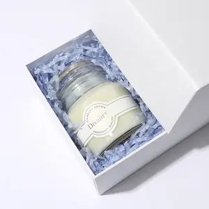 long-lasting Pearled Candle Wax Handmade Glass Vase Palm Granules Sand Candles Natural Wax Scented Candle for Gift Set