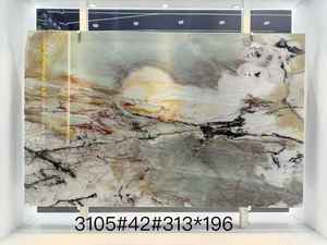 Panel de pared de mármol luminoso con función de retroiluminación de cuarcita de cristal <span class=keywords><strong>Laguna</strong></span> translúcido, azulejo de suelo, encimera de muebles brillantes - Product Image 3