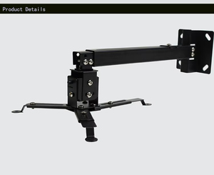 Proyector de color negro Montaje en techo Ajustable 43 a 65cm Soporte de techo para DLP <span class=keywords><strong>LCD</strong></span> LED Beamer Colgador de pared - Product Image 6