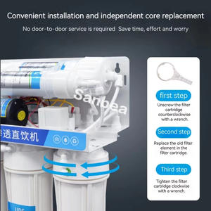 7 etapas 75-Galon 280-L Pure Water RO System Machine Dispensador de agua eléctrico <span class=keywords><strong>para</strong></span> uso doméstico u hoteles - Product Image 5