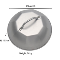 Nouvel Arrivage Offre Spéciale Couvercle Dôme Épais en Acier Inoxydable pour Steak, Hamburger, Teppanyaki – Outil de Barbecue pour Viande