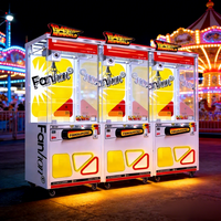 Machine à griffes à monnayeur Mega Mini pour centre commercial, kiosque, vitrine, arcade, avec éclairage LED