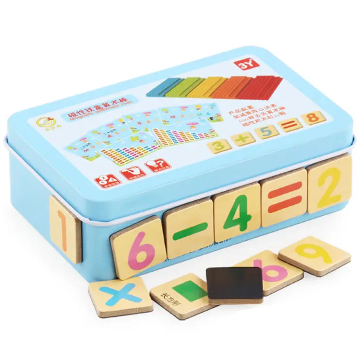 モンテッソーリ木製数学カウントスティック幼児教育ツール数学インテリジェンススティックビルディングブロック