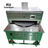 Vente directe d'usine, machine à faire des roti, des naan et des crêpes au gaz et à l'électricité de 120 cm, four à pain plat automatique, four commercial