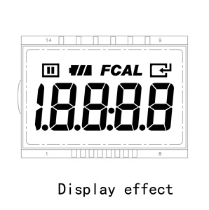 Nhúng 14 pin HTN <span class=keywords><strong>LCD</strong></span> Panel 49x36 Mét 20 ~ 70 ° C Lưu trữ Temp, 1/3 thiên vị điều khiển - Product Image 6