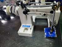 ZY927 Machine à coudre à point de chaîne à double aiguille industrielle alimentation hors bras pour manches aiguille unique nouveau pour moteur à usage domestique
