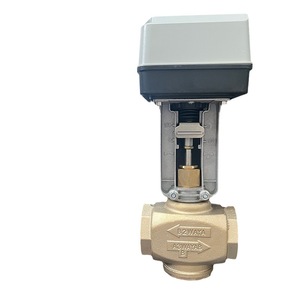 Válvula eléctrica bidireccional de latón de 1 pulgada para sistemas de calefacción, operación manual, estructura en espiral - Product Image 1