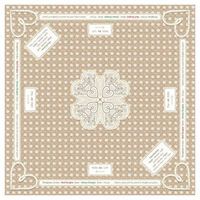 Tapis de Mahjong Carré Moderne en Caoutchouc Antidérapant, Réduction du Bruit, Bordures Renforcées, Lavable et Durable – Idéal pour Jeu de Société