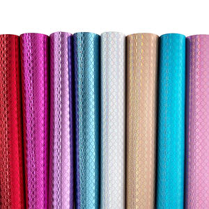 Tissu <span class=keywords><strong>synthétique</strong></span> en cuir PU brillant à motif gaufré en écailles de poisson personnalisé, brillant, pour nœuds, sacs, artisanat DIY - Product Image 6