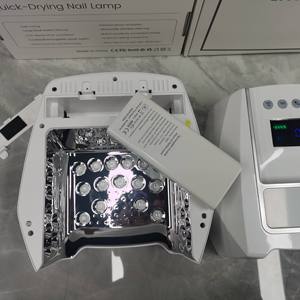 Lampu Kuku UV LED Profesional 126W Isi Ulang Nirkabel Tanpa Kabel Pengering Gel Polish Bahan Logam Merah untuk <span class=keywords><strong>Salon</strong></span> Manikur - Product Image 5