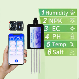 Thông số đất <span class=keywords><strong>Tester</strong></span> Analyzer RS485 đầu ra độ ẩm đất nhiệt độ <span class=keywords><strong>Ph</strong></span> Ec NPK độ mặn 8 trong 1 cảm biến USB cho thông minh nông nghiệp - Product Image 1