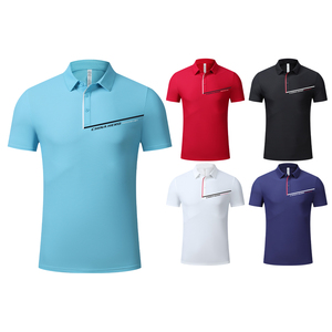 เสื้อโปโลแขนสั้นรัดรูปแห้งเร็วชุดใส่วิ่งฟิตเนส - Product Image 3