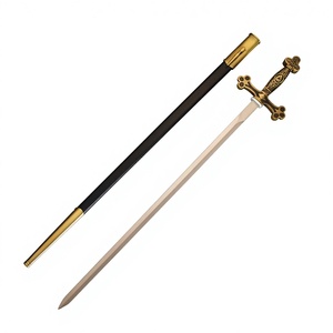 Espada Ceremonial, Espada de la Cruz, Espada de Metal, Espada Occidental, Espada Masónica, Espada de Película de Fantasía, Accesorio de Cine, Espada sin Afilar - Product Image 3