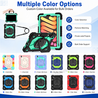 Étui WESOROL avec support rotatif pour iPad Mini 6 7 2021 2024, protection intégrale, OEM ODM