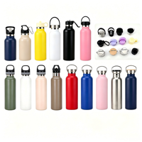 32oz 304 RVS Vacuümfles met handvat, 12-24 uur thermische isolatie, lekvrij, BPA-vrij, op maat gemaakte cola-vorm, sportfles