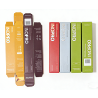 Boîte pliante personnalisée pour dentifrice, impression double face, emballage en papier, style tendance, vente chaude
