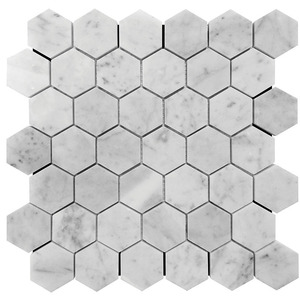 Mattonelle di mosaico esagonali nuovi materiali <span class=keywords><strong>sfondi</strong></span> di Design di <span class=keywords><strong>moda</strong></span> in marmo bianco - Product Image 2