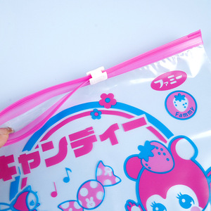 Custom Made Transparent Pe Food Storage Bags With Sliding Zipper Rectangle Shape For Fruit And Snacks Sealing Bag - Product Image 2