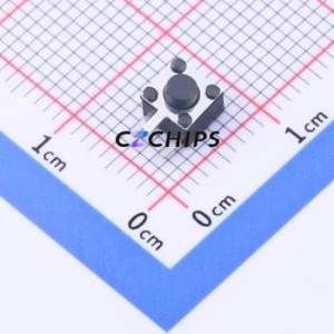 YTS-C017-1B Tactile Switch Through hole Component (THT) Switch Single Pole Single Throw Round Button 1.6N Right Angle Insert - Product Image 1