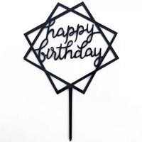 Hot Sale Alles Gute zum Geburtstag Kuchen Dekoration liefert Kuchen Insert Card Geburtstag Acryl Cake Topper